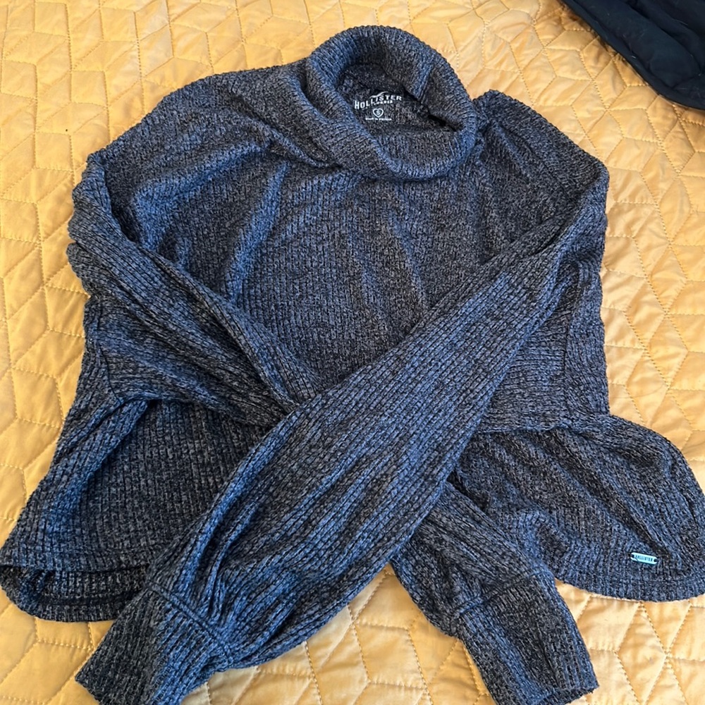Small Hollister Black Turtleneck Blouse